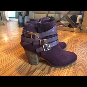 Purple Material Girl booties